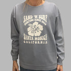 Sand 'n Surf Santa Monica Gray Flower Sweater