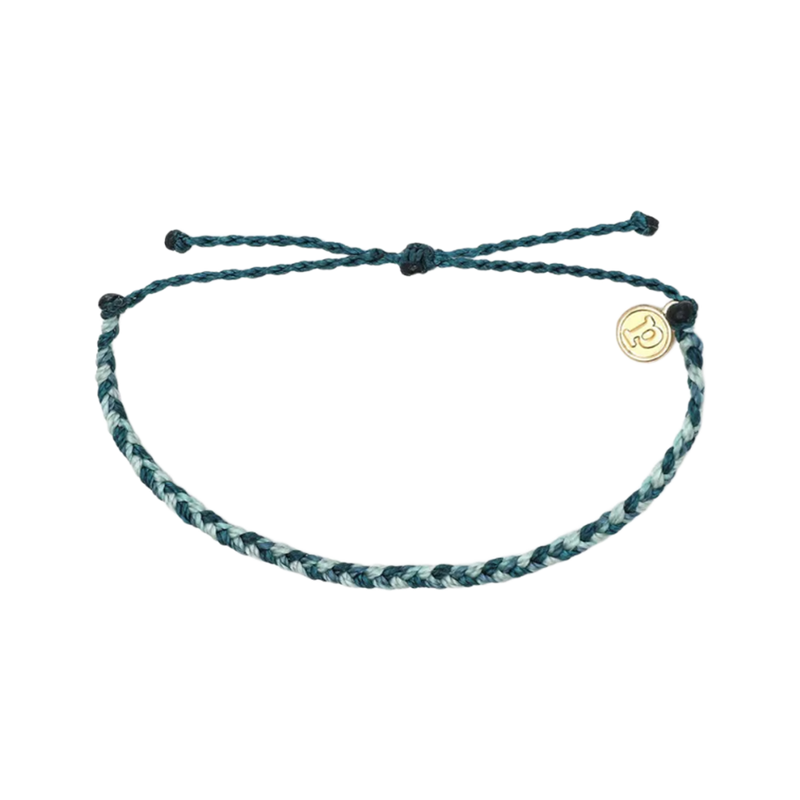 Pura Vida Mini Braided Blue Ocean Bracelet