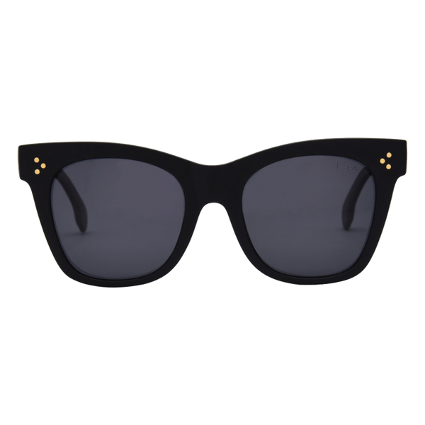 I-SEA Stevie Matte Black/ Smoke Polarized Lens - Front