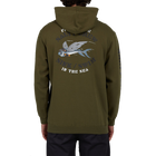 Salty Crew Kamikaze Army Zip Fleece Back