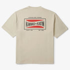 Beige t-shirt with Kanvas by Katin logo on a white background