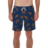 Salty Crew Lowtide Navy/Gold Elastic Boardshort Front