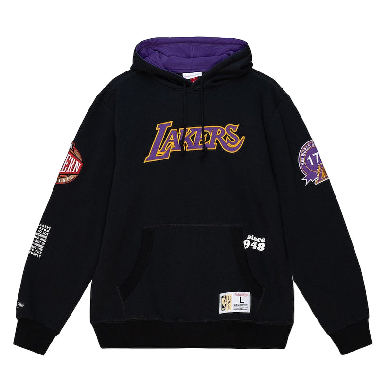 Mitchell & Ness NBA Team Origins Fleece Pullover Hoodie - LA Lakers Front