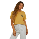 Salty Crew My Friend Dusty Gold Crop Tee Front