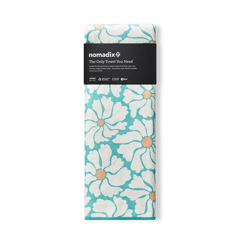 Nomadix - Original Towel: Daze Aqua Blue (Folded)