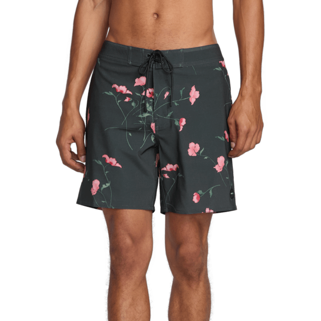 RVCA Down Right Trunk 17" Swim Shorts Pirate Black