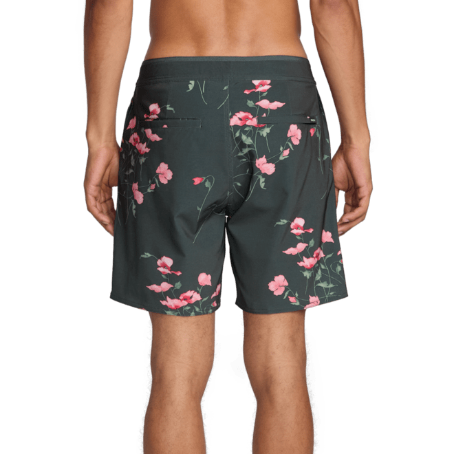 RVCA Down Right Trunk 17" Swim Shorts Pirate Black back