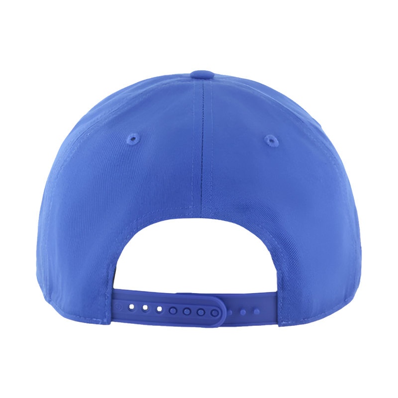 Blue baseball cap on a white background