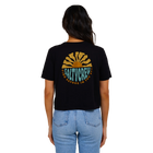 Salty Crew  Sun Days Black Crop Tee Back