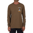 Salty Crew  Tailed Mocha Heather Long Sleeve Standard Tee Front