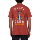 Salty Crew  Tailed Salmon Heather Short Sleeve Standard Tee Back