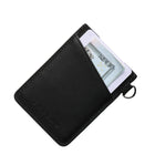 back Thread Vertical Leather Wallet - Tortoise