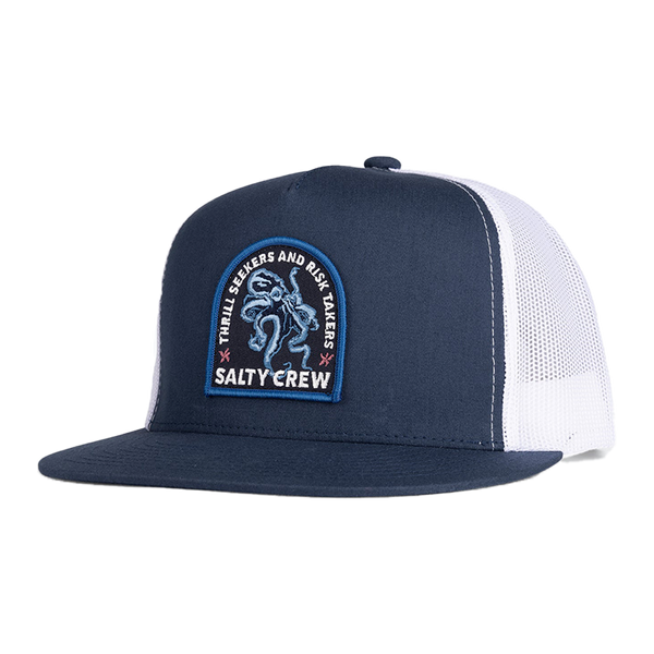 Salty Crew Tropics Navy/White Trucker Front