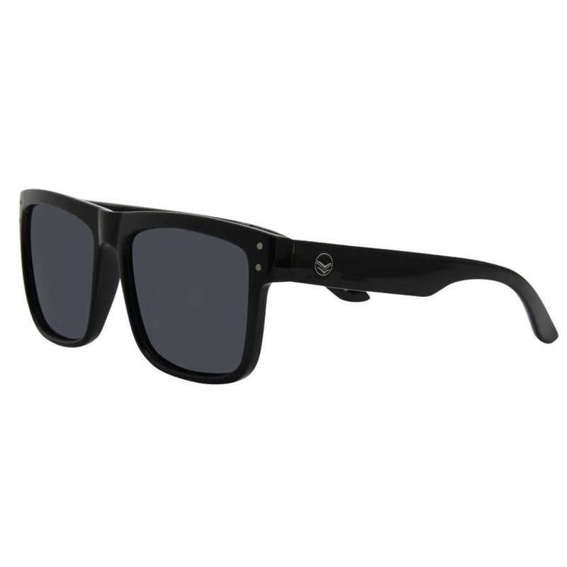 I-SEA V Lander Black Soft Touch Rubber/ Smoke Polarized Lens - Side