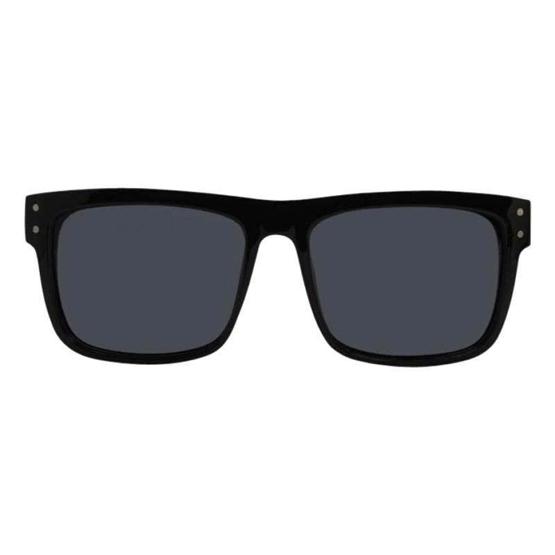 I-SEA V Lander Black Soft Touch Rubber/ Smoke Polarized Lens - Front