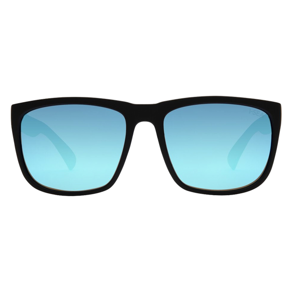 I-SEA Wyatt Black/ Ice Blue Polarized Lens - Front