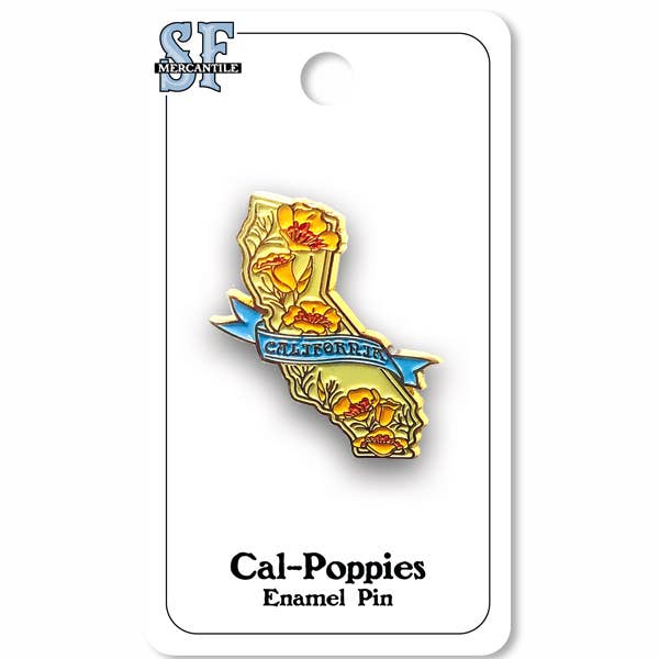 SF Mercantile California Poppies Pin