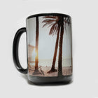 Santa Monica Beach Palm Trees Mug