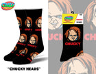 Crazy Socks Men's Crew Folded - Chucky Logo