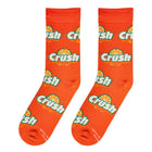 Crazy Socks Women's Crew Folded - Orange Crush