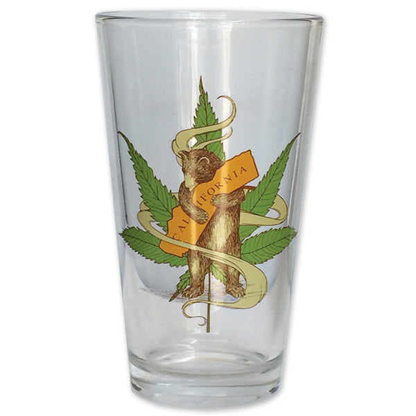 SF Mercantile Cannabis CA Bear Hug Pint Glass