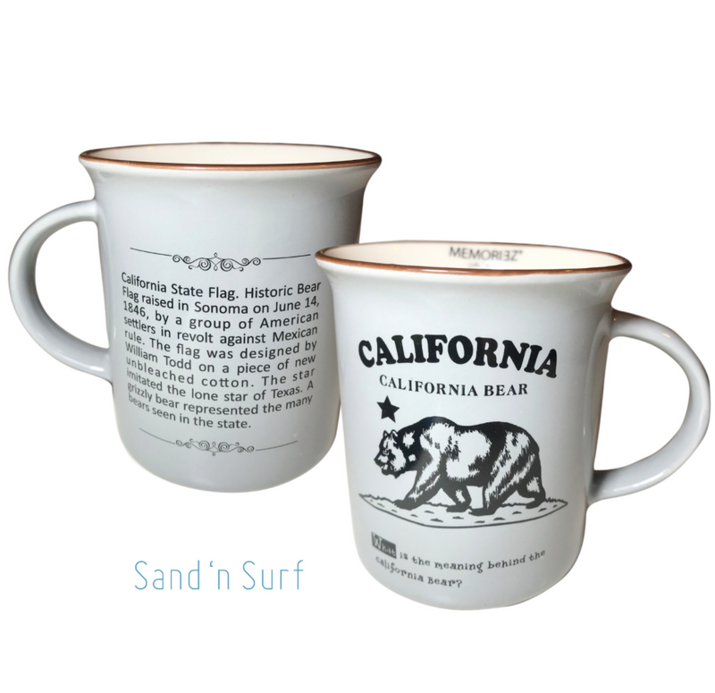 Memoriez California Grey Bear Mug Gift Boxed