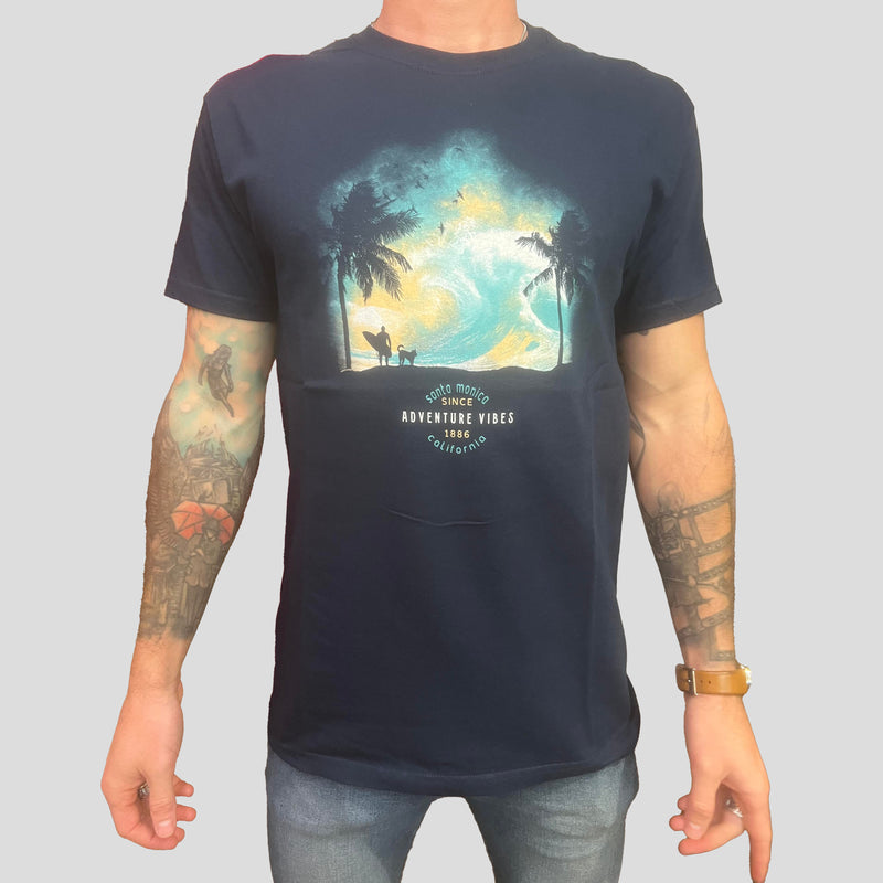 Dark Blue Surf Tee-Shirt