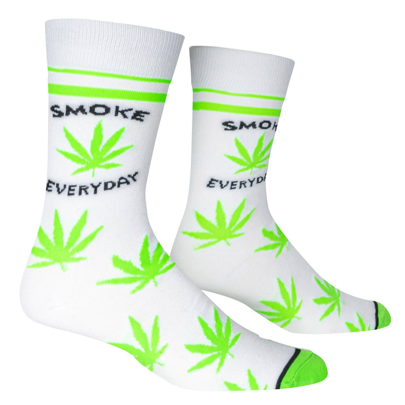 Crazy Socks Men's Crew Folded - Smoke Everyday