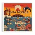 Santa Monica California Marine Animals Ceramic Coaster