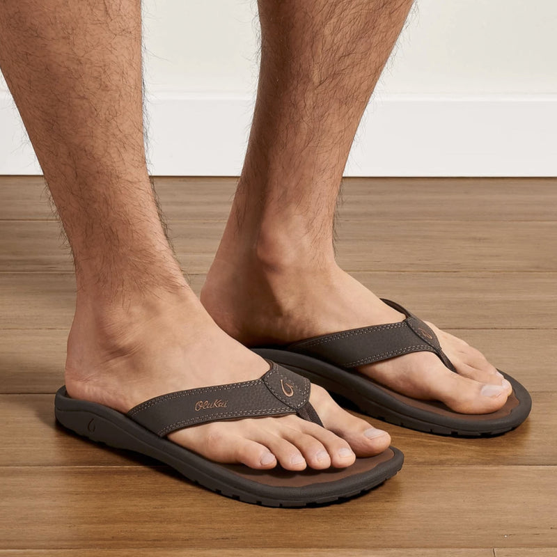 Olukai 'Ohana Dark Java/Ray Men's Sandals