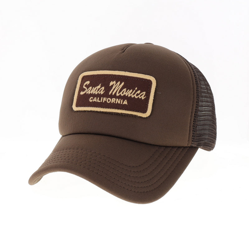 Santa Monica California Laguna Trucker Brown Hat