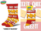 Crazy Socks Men's Crew Folded - Cheez It Blocks