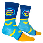Crazy Socks Men's Crew Folded - Macaroni & Cheese