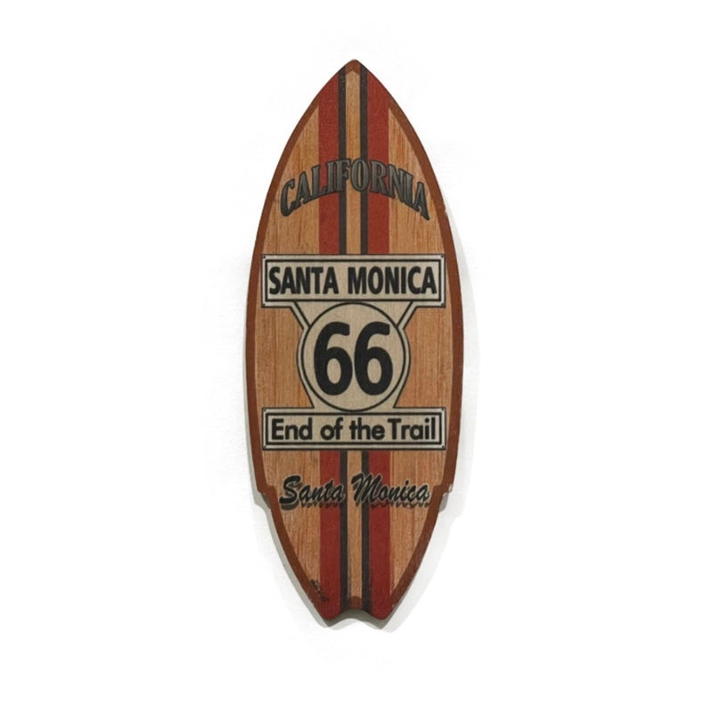 Santa Monica Route 66 Surfboard Magnet