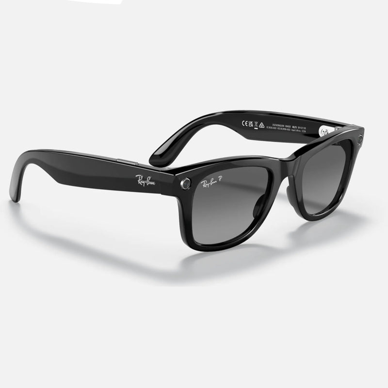 Voyage Exclusive Shine Black Polarized Wayfarer Sunglasses for Men & W